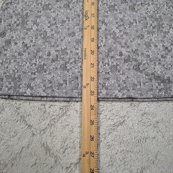 Gymshark Jacket Women's S Gray Marl Fleur Texture ½ Zip Pullover Slim Fit Cutout - Picture 5 of 6